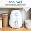 imageAroma Housewares 2Qt Air Fryer BuiltIn Timer Includes Nonstick Cooking Pan White AAF200