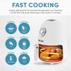 imageAroma Housewares 2Qt Air Fryer BuiltIn Timer Includes Nonstick Cooking Pan White AAF200