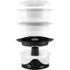 imageAroma Housewares 6Qt 2Tier Food Steamer Dishwasher Safe AFS140B Black 6 Liter