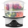imageAroma Housewares 6Qt 2Tier Food Steamer Dishwasher Safe AFS140B Black 6 Liter