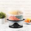 imageAroma Housewares 6Qt 2Tier Food Steamer Dishwasher Safe AFS140B Black 6 Liter