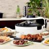 imageAroma Housewares AAF500 Air FryerMulticookerTwo Dial with Dual Top and Bottom Heating OnePot Meals Bake Roast Toast Nonstick Cooking Pan Cool Touch Handles 47 quart White