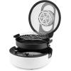 imageAroma Housewares AAF500 Air FryerMulticookerTwo Dial with Dual Top and Bottom Heating OnePot Meals Bake Roast Toast Nonstick Cooking Pan Cool Touch Handles 47 quart White