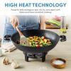imageAroma Housewares AEW305 Electric Wok Easy Clean Nonstick Dishwasher Safe 7Qt BlackBasic Model