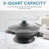 imageAroma Housewares AEW305 Electric Wok Easy Clean Nonstick Dishwasher Safe 7Qt BlackProfessional Model
