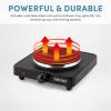imageAroma Housewares AHP303 Single Burner Hot Plate Metal Black