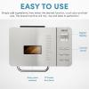 imageAroma Housewares Professional 2 lb Digital Bread Maker 17 Preset Functions and 3 Crust Colors Automatic Fruit ampamp Nut Dispenser Stainless Steel ABM270 silver