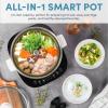 imageAroma Stainless Steel Hot Pot Silver ASP600 5 quartAuto Lift