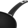 imageMade in Germany Hand Cast Aluminum Wok with Glass Lid Nonstick Cookware Pan with Diamond Reinforced Coating 5Quart Black