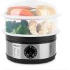 imageAROMA 5Qt 2Tier Food Steamer BPAFree Dishwasher Safe AFS188 Black