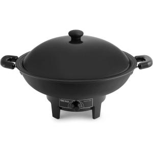 imageAroma Housewares AEW305 Electric Wok Easy Clean Nonstick Dishwasher Safe 7Qt BlackBasic Model