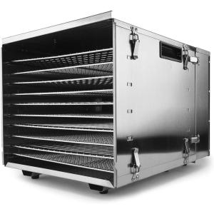 imageAroma Housewares AROMA Professional 10 Tray Digital Food Dehydrator AFD1000SD Stainless Steel