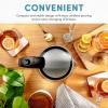 imageAROMA 12L  5Cup Glass Electric Kettle with Cordless Pouring TriggerRelease Lid Automatic Shutoff Black AWK151BTransparent Glass