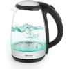 imageAROMA 12L  5Cup Glass Electric Kettle with Cordless Pouring TriggerRelease Lid Automatic Shutoff Black AWK151BTransparent Glass