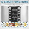 imageAROMA Digital Rice Cooker 4Cup Uncooked  8Cup Cooked Steamer Grain Cooker Multicooker 2 Qt Stainless Steel Exterior ARC914SBD10 Cup Uncooked