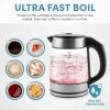 imageAROMA Professional 17L  7Cup Digital Glass Water Kettle AWK170D