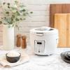 imageAROMA Professional Digital Rice Cooker 10Cup Uncooked  20Cup Cooked Slow Cooker Multicooker Steamer Oatmeal Cooker Auto Keep Warm SautthenSimmer 4 Qt White ARC1230W