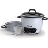 imageAroma Housewares 14Cup Cooked 7Cup UNCOOKED Pot Style Rice Cooker and Food Steamer ARC7471NGR  RedWhite