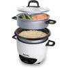 imageAroma Housewares 14Cup Cooked 7Cup UNCOOKED Pot Style Rice Cooker and Food Steamer ARC7471NGR  RedWhite
