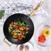 imageAroma Housewares 14quot Heavy Duty Carbon Steel Cookware ANW102 NonStick Wok black