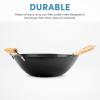 imageAroma Housewares 14quot Heavy Duty Carbon Steel Cookware ANW102 NonStick Wok black