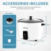 imageAroma Housewares 32Cup Cooked 16Cup UNCOOKED Pot Style Rice Cooker ARC7216NG  WhiteRice Cooker