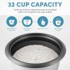 imageAroma Housewares 32Cup Cooked 16Cup UNCOOKED Pot Style Rice Cooker ARC7216NG  WhiteRice Cooker