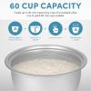 imageAroma Housewares 60Cup Cooked 30Cup UNCOOKED Commercial Rice Cooker ARC1033EWhite30Cup