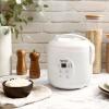 imageAroma Housewares 8Cup Cooked 4Cup UNCOOKED Digital Rice Cooker and Food Steamer ARC914DWhiteRice Cooker