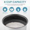 imageAroma Housewares 8Cup Cooked 4Cup UNCOOKED Digital Rice Cooker and Food Steamer ARC914DWhiteRice Cooker