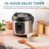 imageAroma Housewares ARC5200SB 2O2O Model Rice ampamp Grain Cooker Saut Slow Cook Steam Stew Oatmeal Risotto Soup 20 Cup 10 Cup uncooked Stainless Steel20 cup cooked  10 cup uncooked