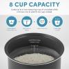 imageAroma Housewares ARC5200SB 2O2O Model Rice ampamp Grain Cooker Saut Slow Cook Steam Stew Oatmeal Risotto Soup 20 Cup 10 Cup uncooked Stainless SteelPro 4 Cup Uncooked Black