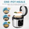 imageAroma Housewares ARC5200SB 2O2O Model Rice ampamp Grain Cooker Saut Slow Cook Steam Stew Oatmeal Risotto Soup 20 Cup 10 Cup uncooked Stainless SteelPro 4 Cup Uncooked Black