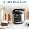 imageAroma Housewares ARC994SB Rice ampamp Grain Cooker Slow Cook Steam Oatmeal Risotto 8cup cooked4cup uncooked2Qt Stainless Steel4 Cup Uncooked