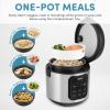 imageAroma Housewares ARC994SB Rice ampamp Grain Cooker Slow Cook Steam Oatmeal Risotto 8cup cooked4cup uncooked2Qt Stainless Steel4 Cup Uncooked