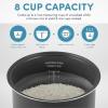 imageAroma Housewares ARC994SB Rice ampamp Grain Cooker Slow Cook Steam Oatmeal Risotto 8cup cooked4cup uncooked2Qt Stainless Steel4 Cup Uncooked