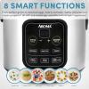 imageAroma Housewares ARC994SB Rice ampamp Grain Cooker Slow Cook Steam Oatmeal Risotto 8cup cooked4cup uncooked2Qt Stainless Steel4 Cup Uncooked