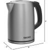 imageAroma Housewares AROMA 17L  7Cup Stainless Steel Electric Kettle with Cordless Pouring Automatic Keep Warm Mode Powerful ampamp Quick 1750 Wattage AWK1402SB