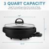 imageAroma Housewares ASP137 Grillet 3Qt 3in1 CoolTouch Electric Indoor Grill Portable Dishwasher Safe 3Quart WhiteBlack