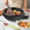 imageAroma Housewares ASP137 Grillet 3Qt 3in1 CoolTouch Electric Indoor Grill Portable Dishwasher Safe 3Quart WhiteBlack