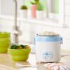 imageAroma Housewares MRC903D Mi 3Cup Cooked 15Cup UNCOOKED Digital Cool Touch Mini Rice CookerWhiteBlueWhite
