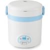 imageAroma Housewares MRC903D Mi 3Cup Cooked 15Cup UNCOOKED Digital Cool Touch Mini Rice CookerWhiteBlueWhite