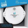 imageAroma Housewares MRC903D Mi 3Cup Cooked 15Cup UNCOOKED Digital Cool Touch Mini Rice CookerWhiteWhite