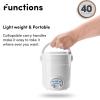 imageAroma Housewares MRC903D Mi 3Cup Cooked 15Cup UNCOOKED Digital Cool Touch Mini Rice CookerWhiteWhite
