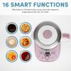imageAroma Professional AWK701 16in1 NutriWater Green Fruit Flower Tea Coffee MultiUse Kettle Delay Timer 15L Pink