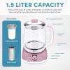 imageAroma Professional AWK701 16in1 NutriWater Green Fruit Flower Tea Coffee MultiUse Kettle Delay Timer 15L Pink