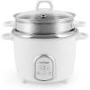 imageAroma Housewares NutriWare 14Cup Cooked Digital Rice Cooker and Food Steamer White14Cup Cooked Digital