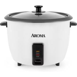 imageAroma Housewares 32Cup Cooked 16Cup UNCOOKED Pot Style Rice Cooker ARC7216NG  WhiteRice Cooker
