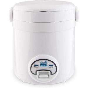imageAroma Housewares MRC903D Mi 3Cup Cooked 15Cup UNCOOKED Digital Cool Touch Mini Rice CookerWhiteWhite