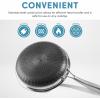 imageAROMA 10Inch Stainless Steel ampamp Nonstick Ceramic Frying Pan with Honeycomb Surface Scratch Protection